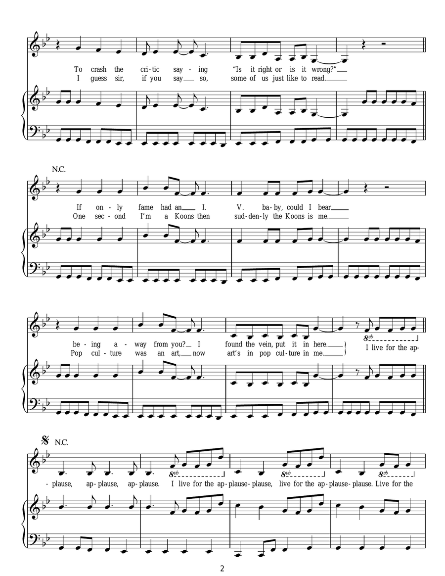 Applause Applause Acoustic Guitar scores gallery preview page 2