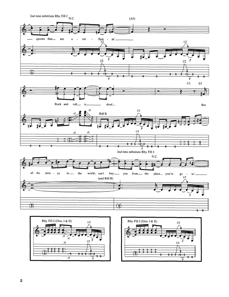 Rock And Roll Is Dead Rock And Roll Is Dead Acoustic Guitar scores gallery preview page 2