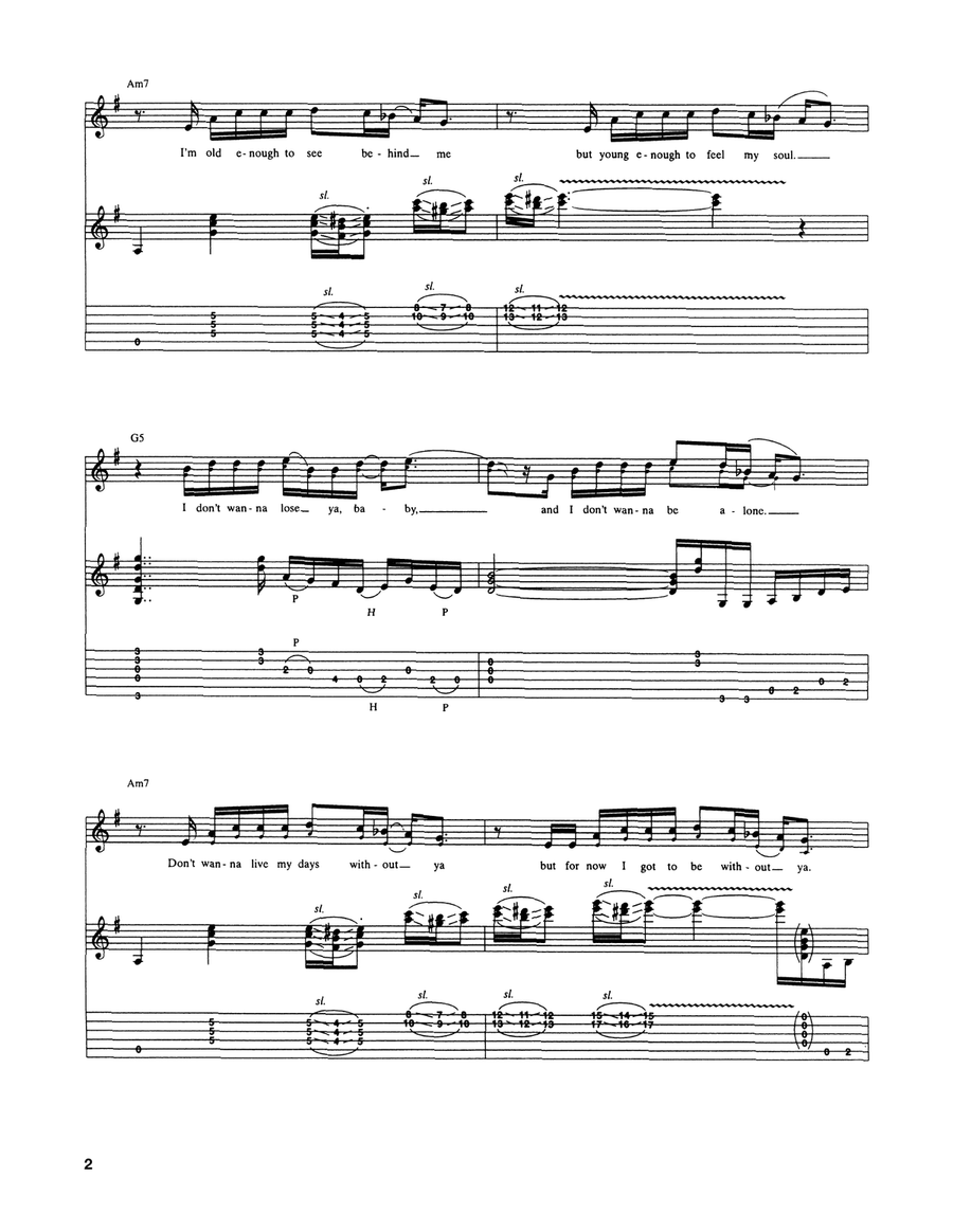 Can't Get You Off My Mind Acoustic Guitar scores gallery preview page 2