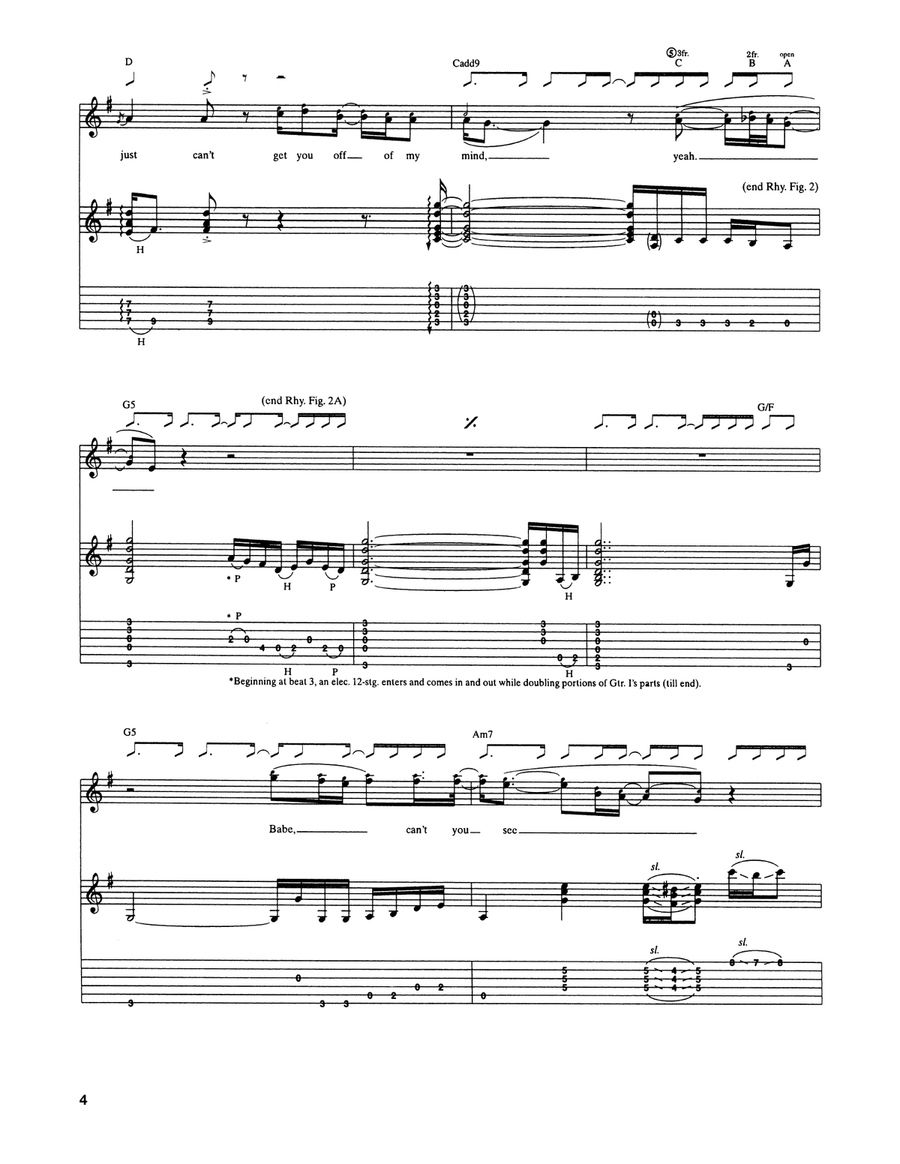 Can't Get You Off My Mind Acoustic Guitar scores gallery preview page 4