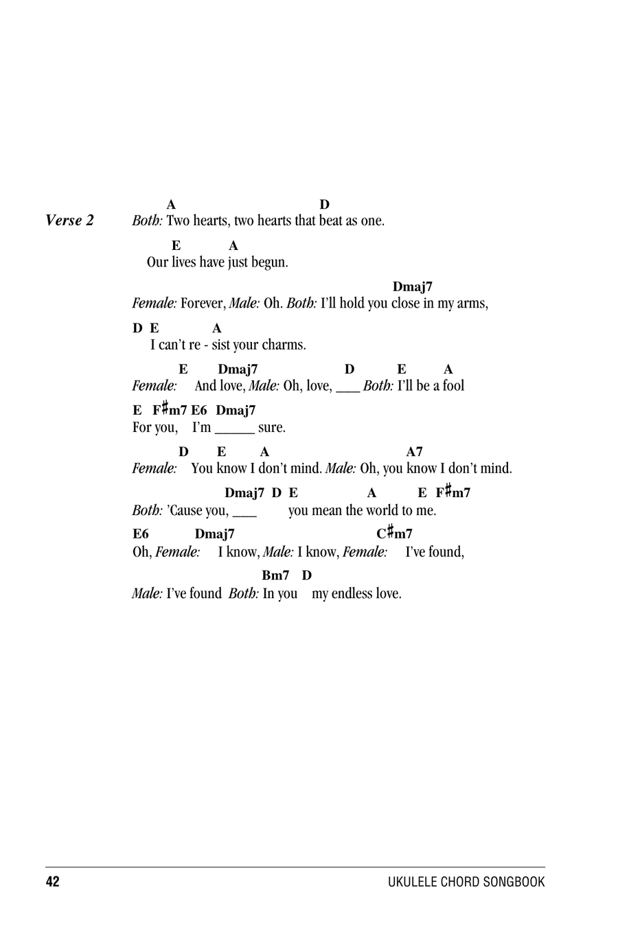 Endless Love Endless Love Ukulele scores gallery preview page 2