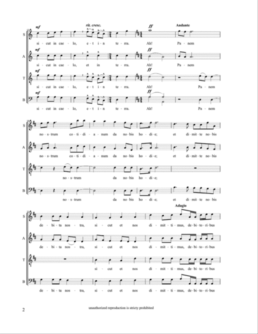 Pater Noster 4-Part scores gallery preview page 2
