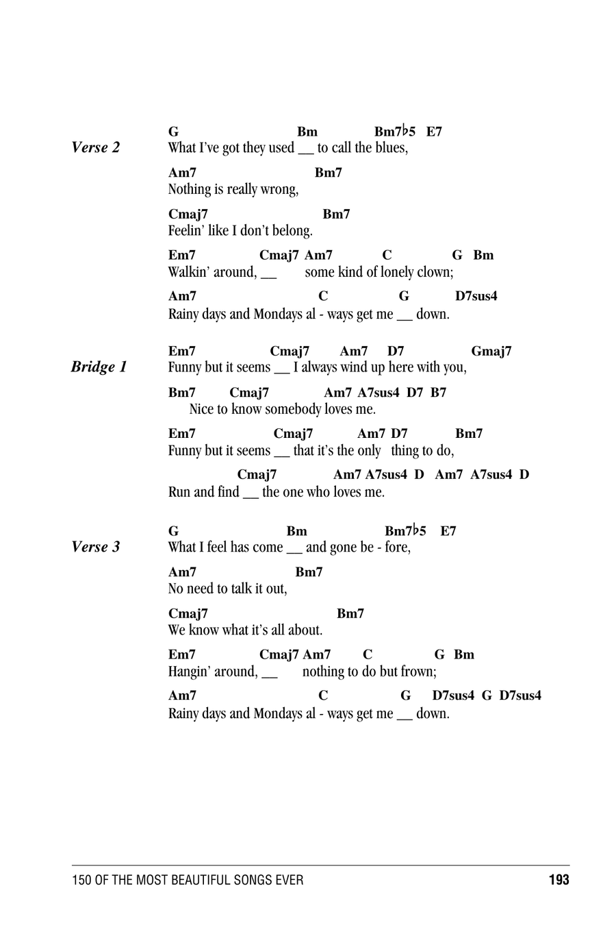 Rainy Days And Mondays Rainy Days And Mondays Ukulele scores gallery preview page 2