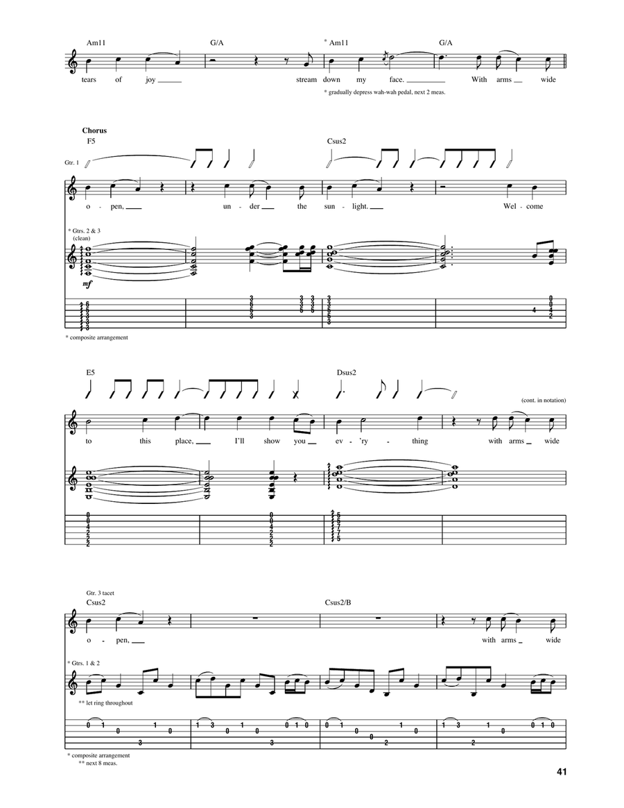 With Arms Wide Open With Arms Wide Open Acoustic Guitar scores gallery preview page 2