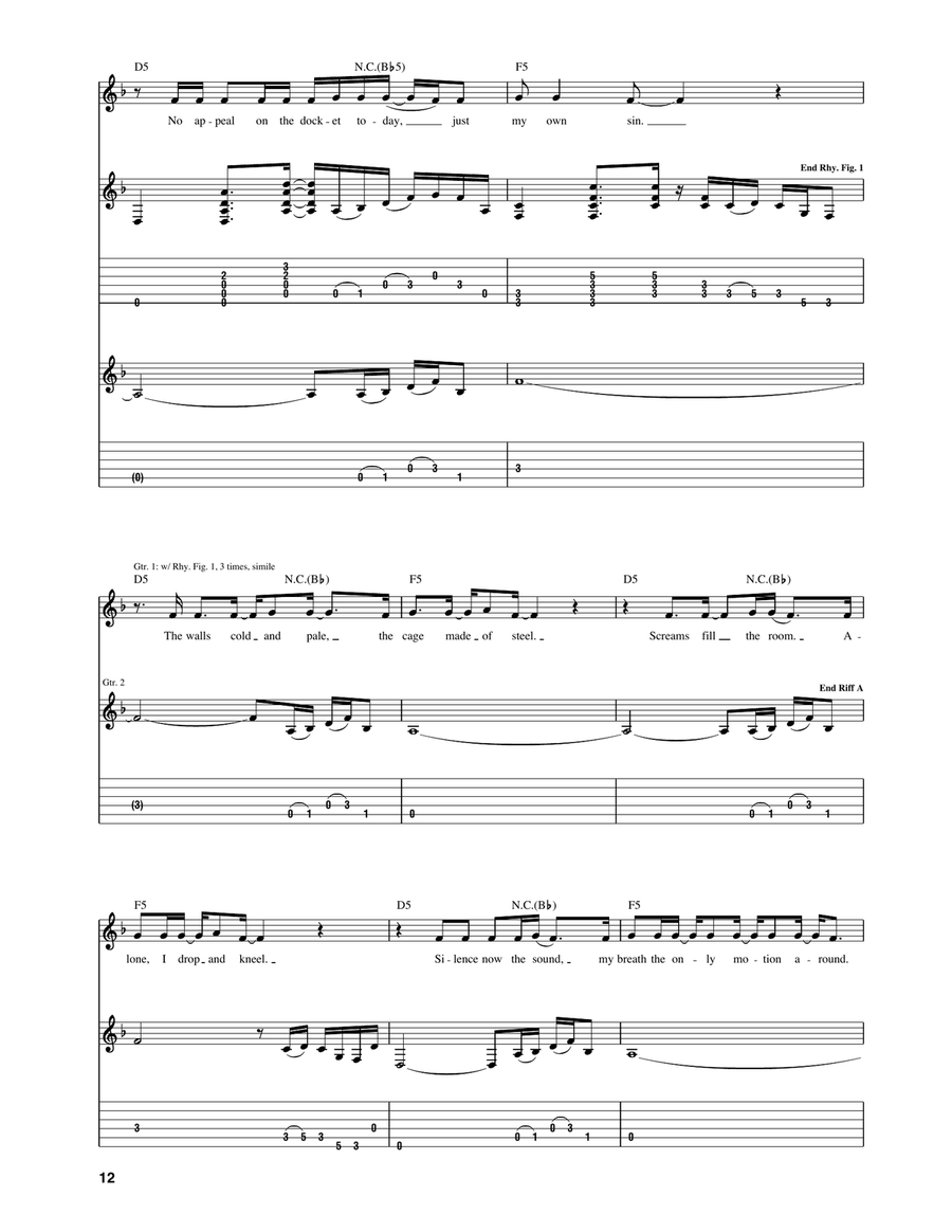 My Own Prison My Own Prison Acoustic Guitar scores gallery preview page 2