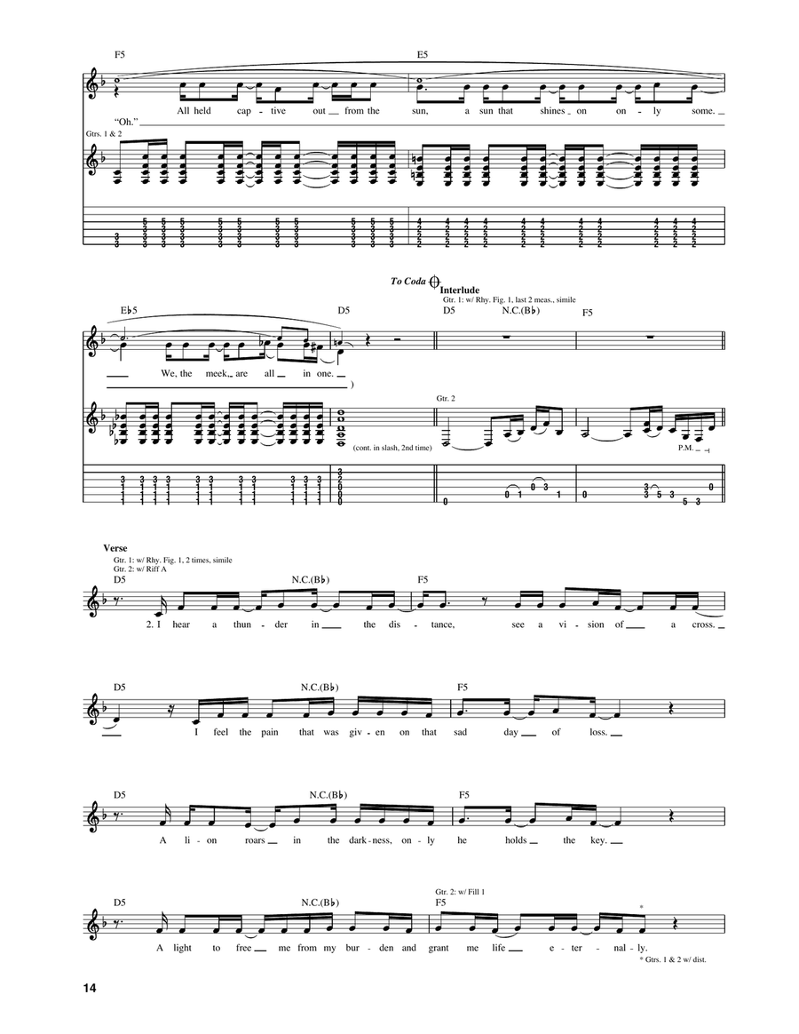 My Own Prison My Own Prison Acoustic Guitar scores gallery preview page 4