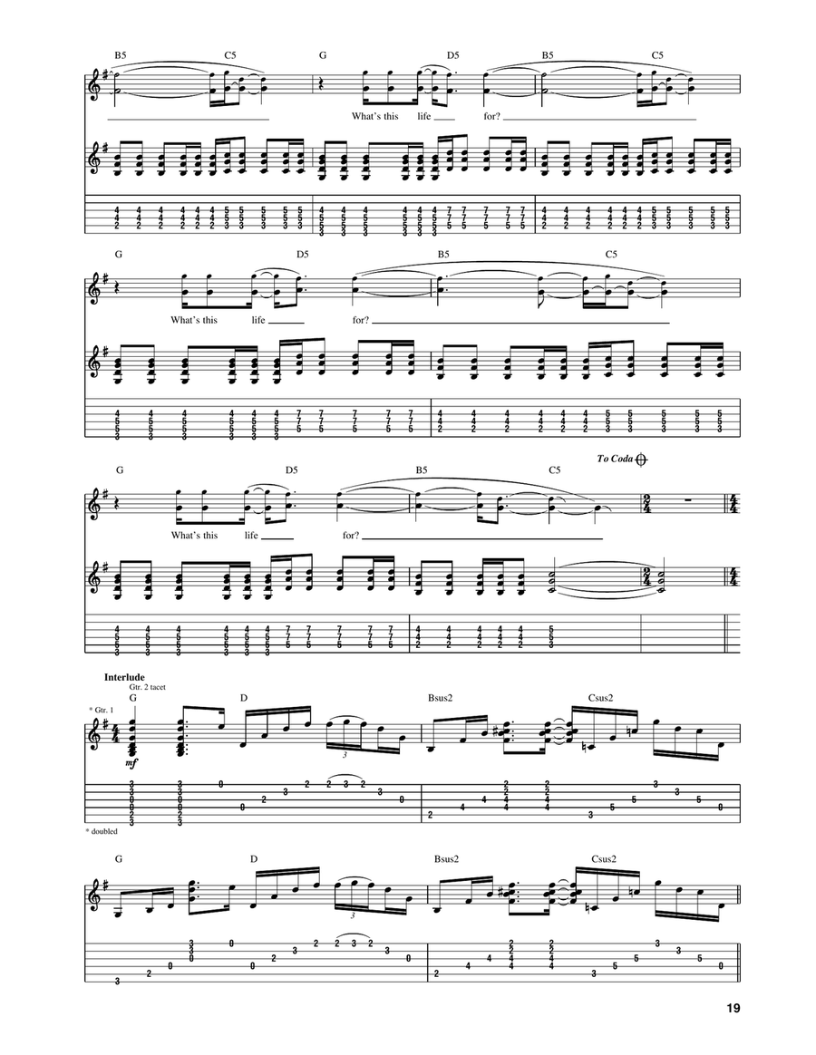 What's This Life For What's This Life For Acoustic Guitar scores gallery preview page 2