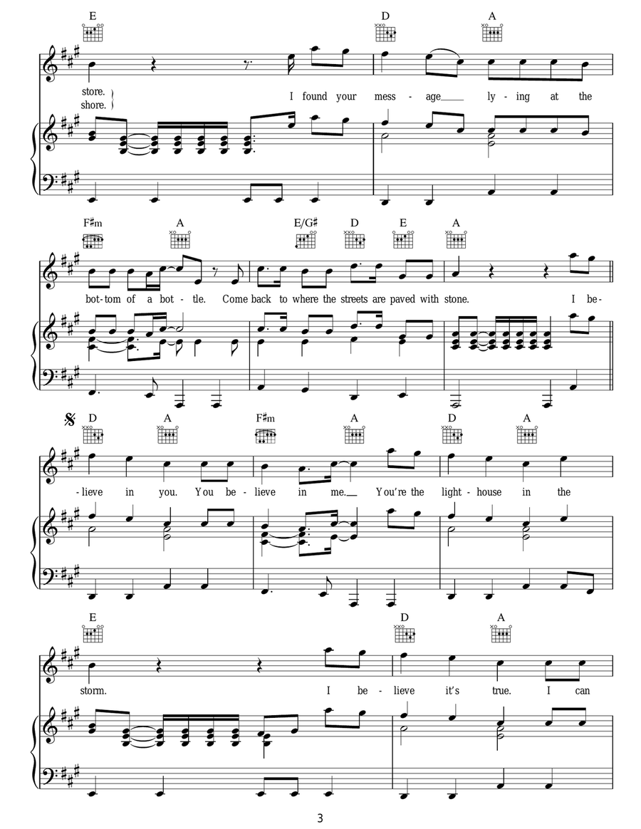 Lighthouse Lighthouse Acoustic Guitar scores gallery preview page 3