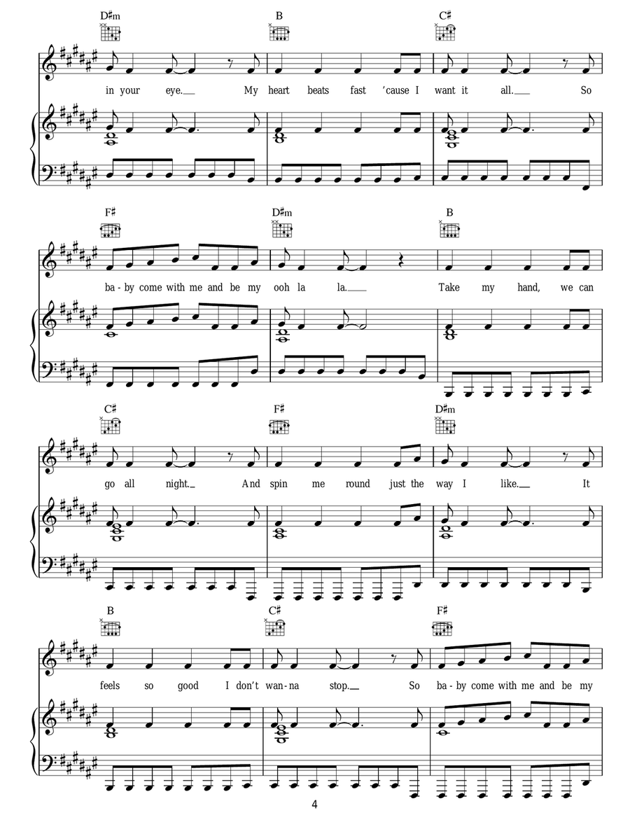Ooh La La Ooh La La Acoustic Guitar scores gallery preview page 4