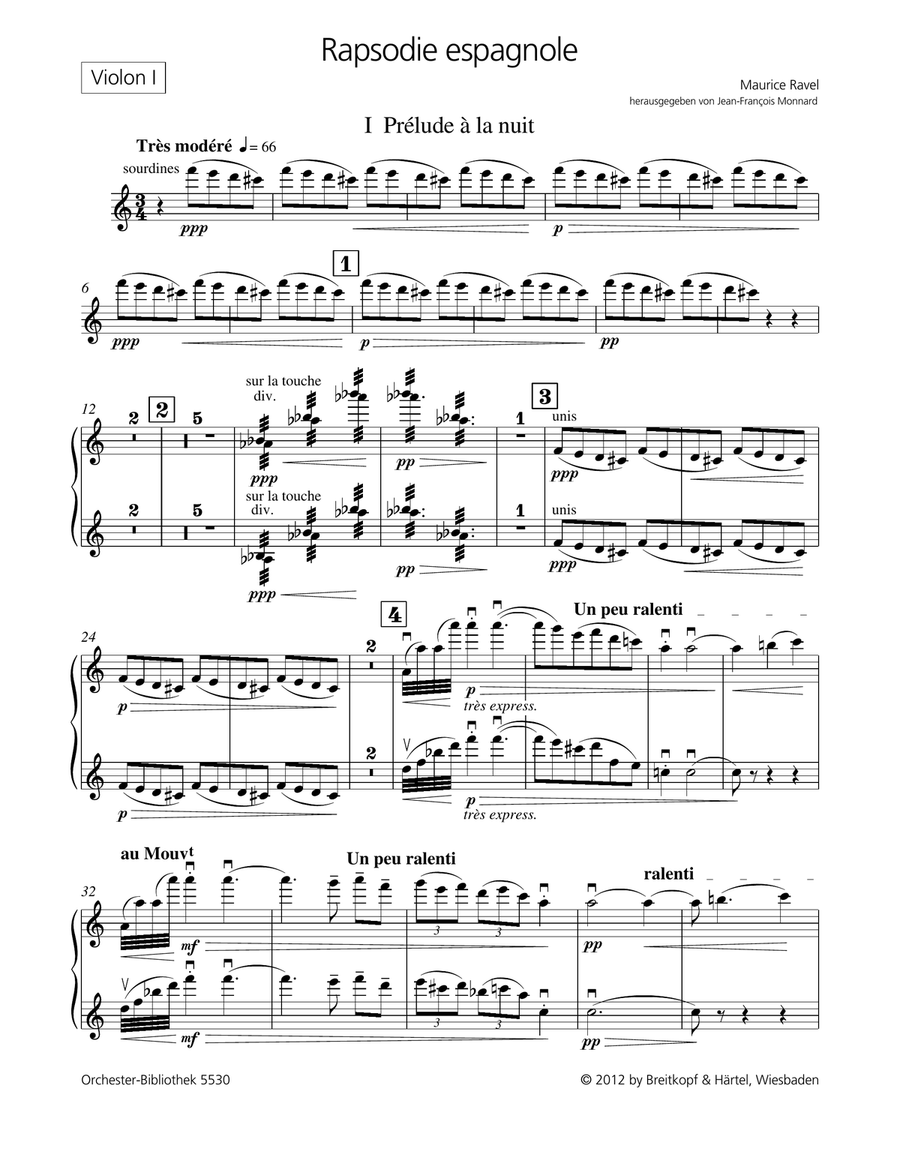 Rapsodie espagnole Rapsodie espagnole Orchestra scores gallery preview page 2
