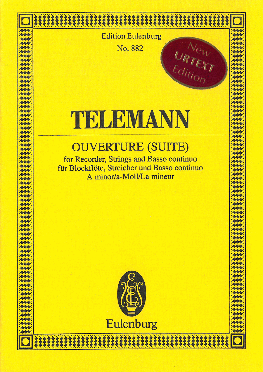 Overture (Suite) in A minor TWV 55:A2 Flute scores gallery preview page 1