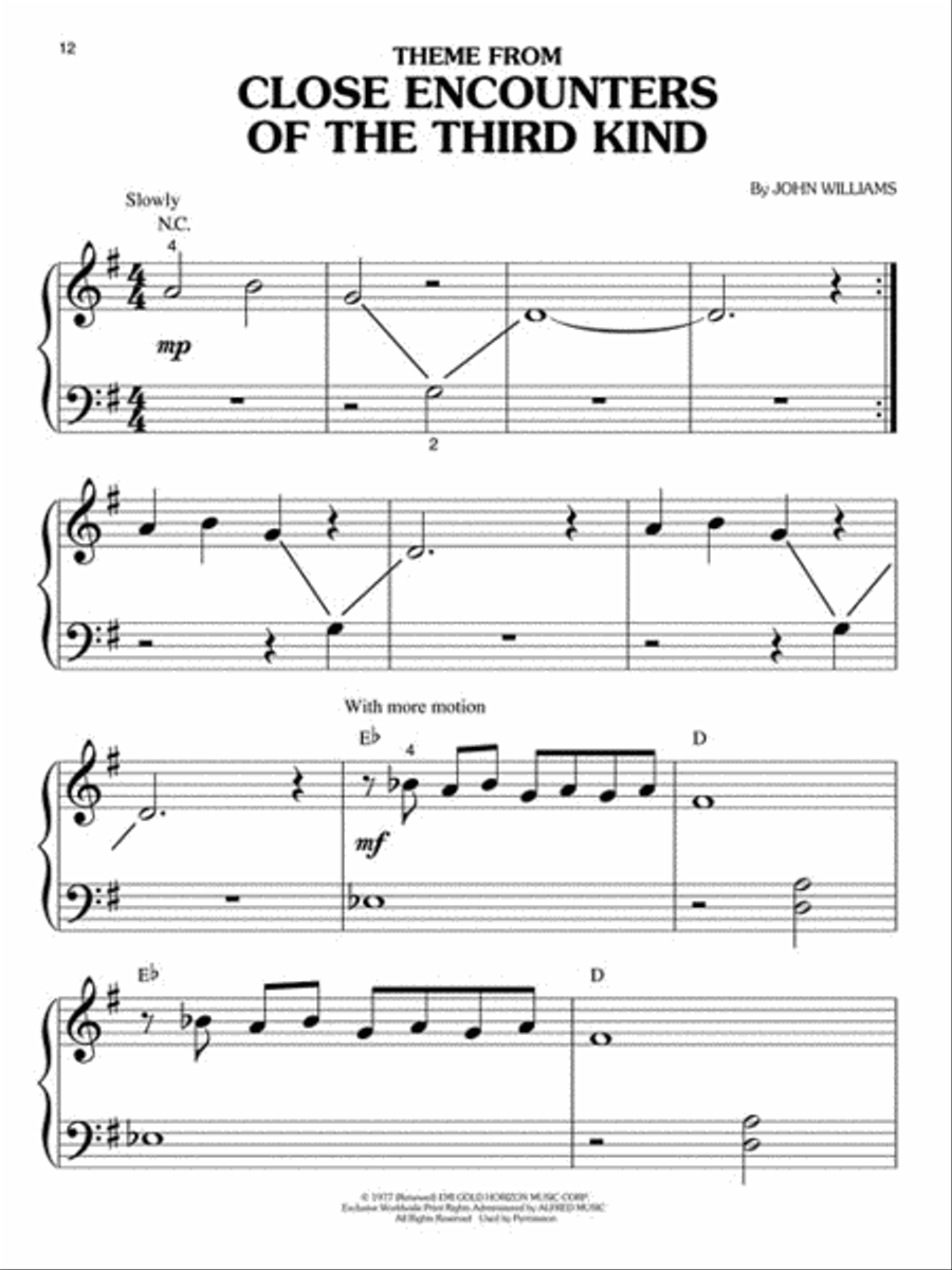 Best of John Williams Best of John Williams Easy Piano scores gallery preview page 4