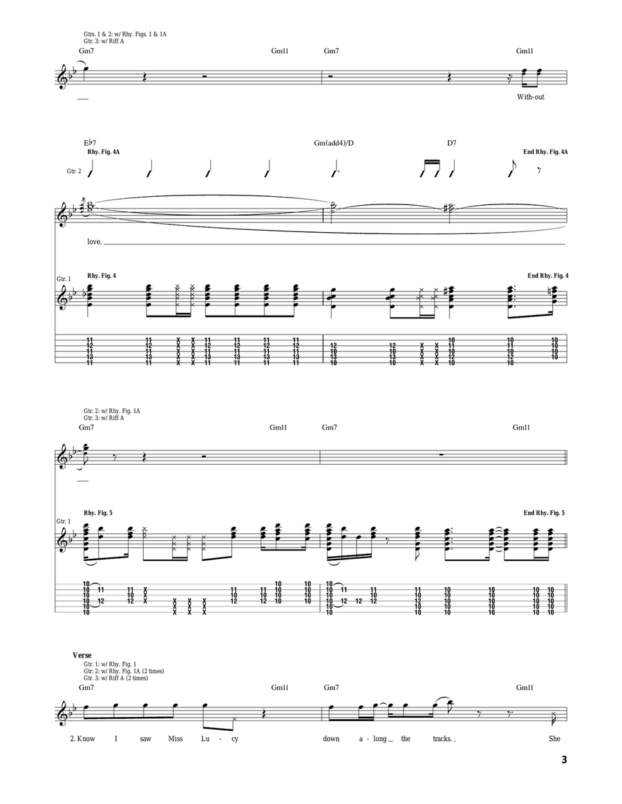 Long Train Runnin' Acoustic Guitar scores gallery preview page 3