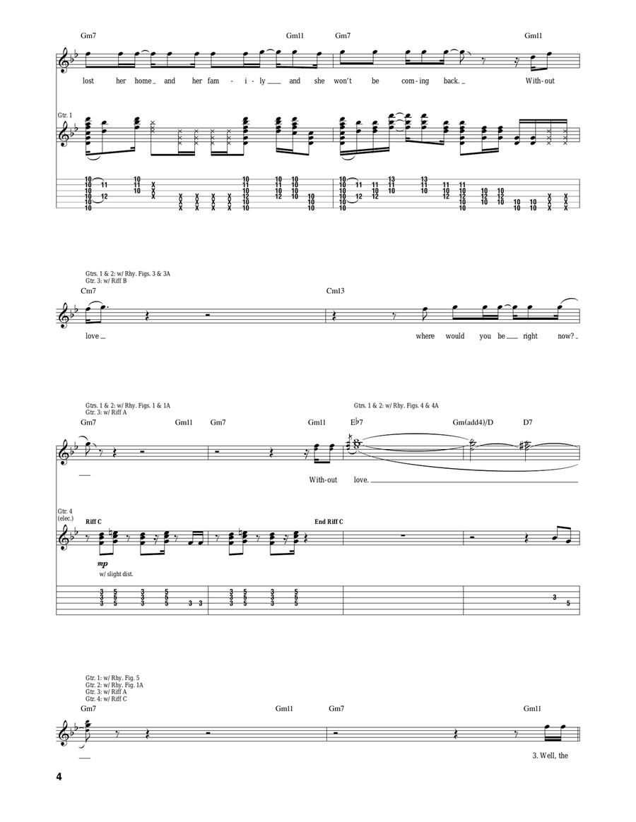 Long Train Runnin' Acoustic Guitar scores gallery preview page 4