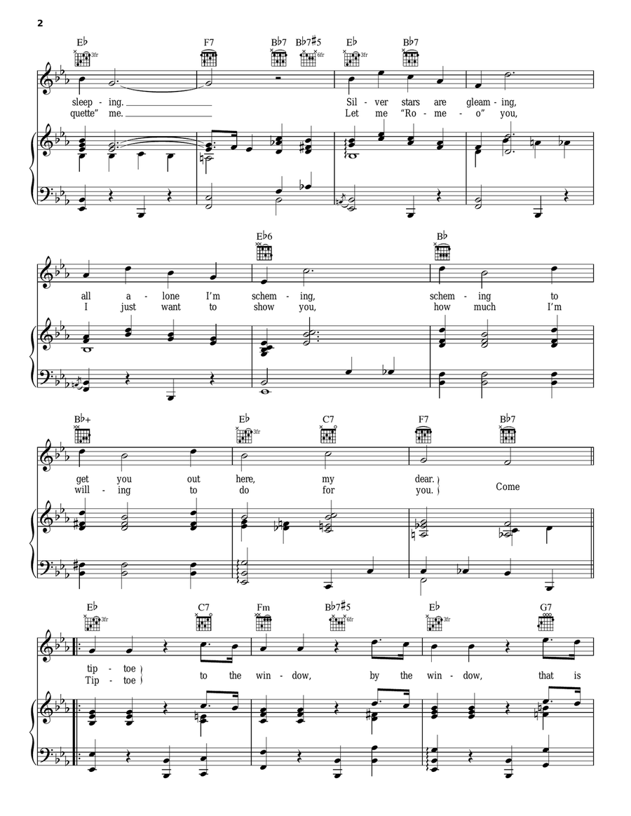 Tip-Toe Thru' The Tulips With Me Piano, Vocal, Guitar scores gallery preview page 2