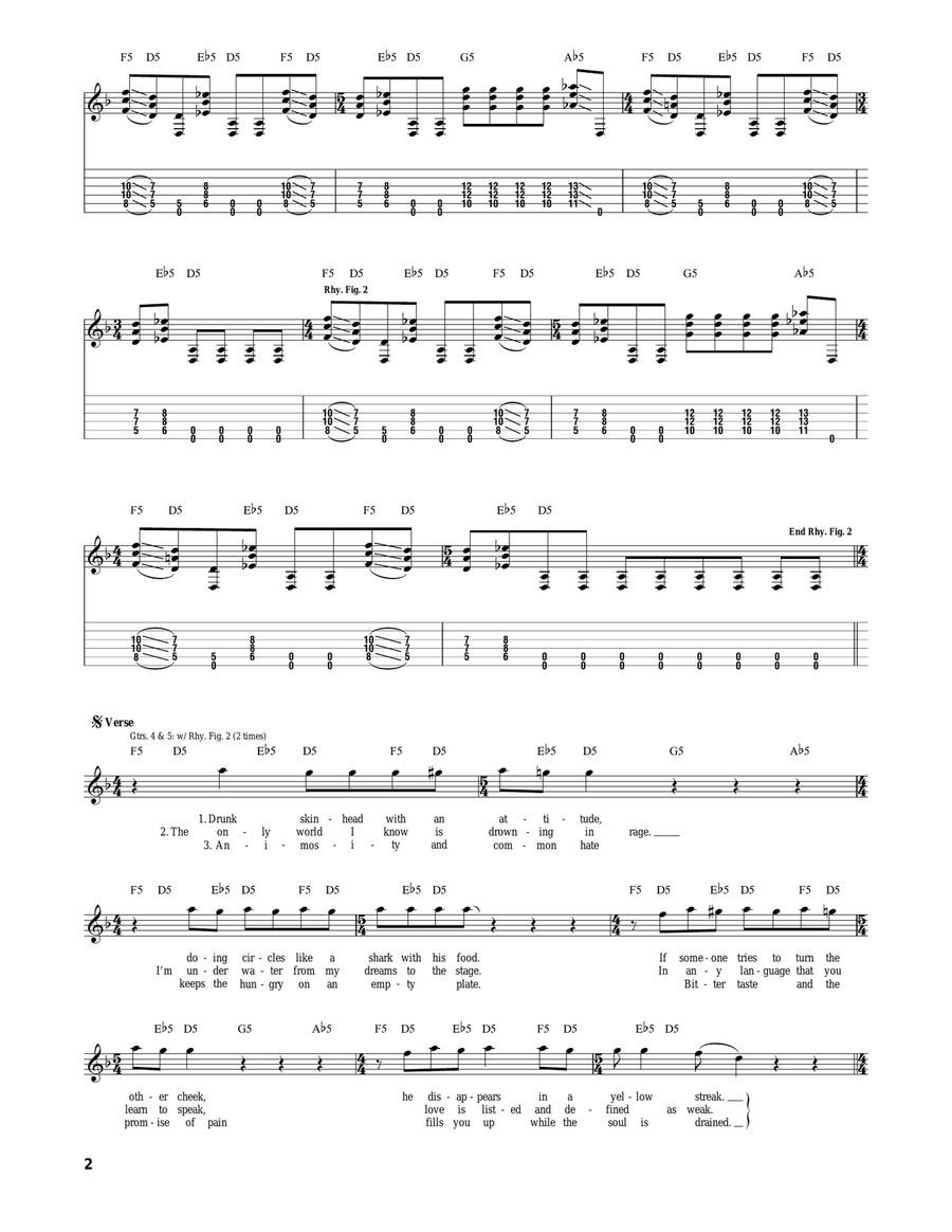 Animosity Animosity Acoustic Guitar scores gallery preview page 2