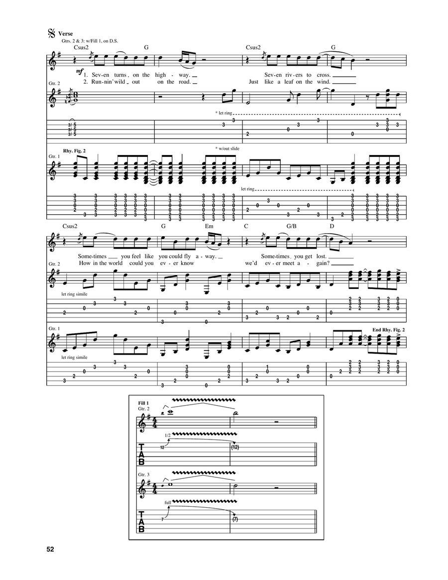 Seven Turns Acoustic Guitar scores gallery preview page 2