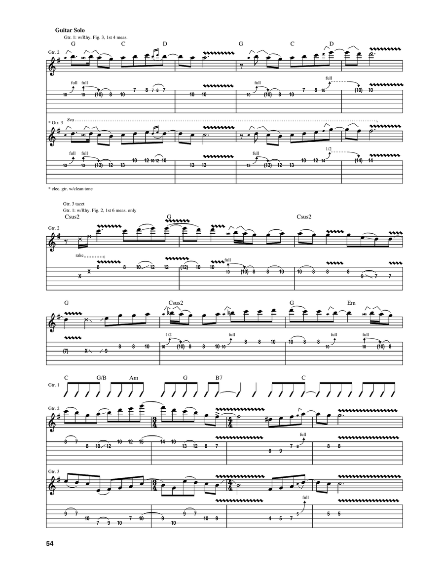 Seven Turns Acoustic Guitar scores gallery preview page 4