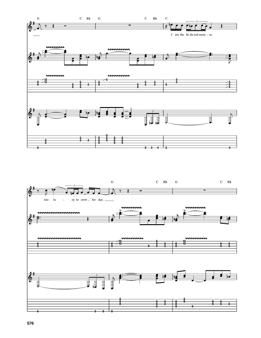 Little Red Rooster Little Red Rooster Electric Guitar scores gallery preview page 2