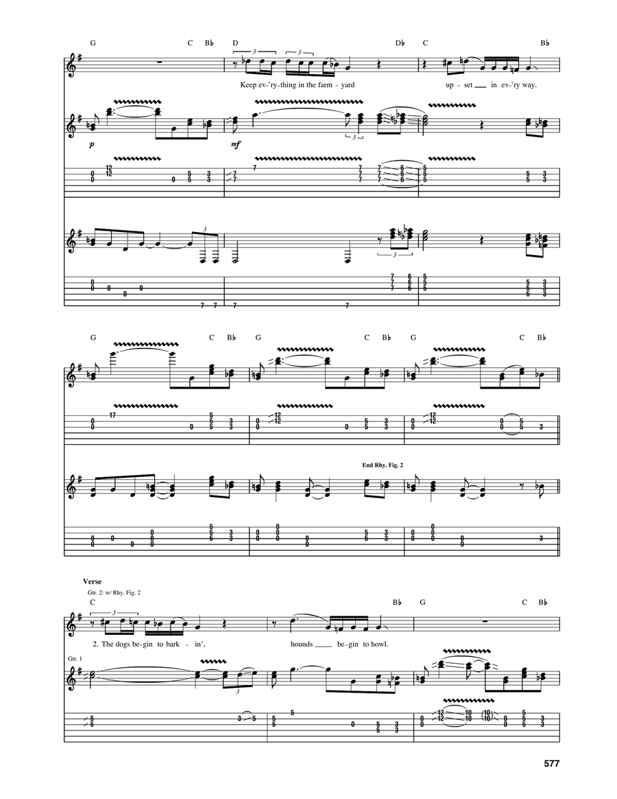 Little Red Rooster Little Red Rooster Electric Guitar scores gallery preview page 3