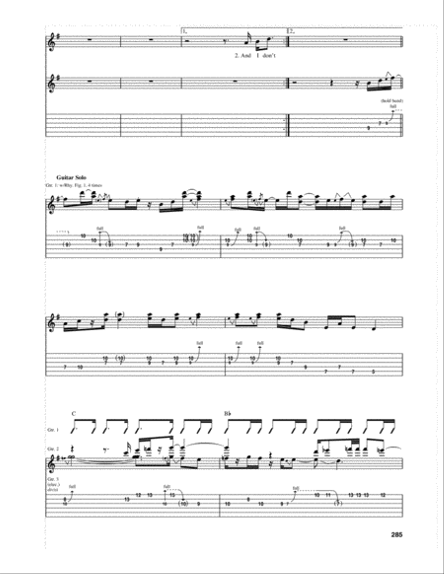 Midnight Rider Electric Guitar scores gallery preview page 2