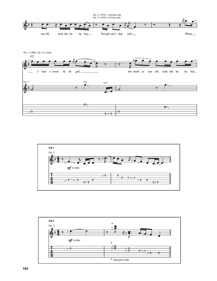 You Can't Lose What You Ain't Never Had Electric Guitar scores gallery preview page 2