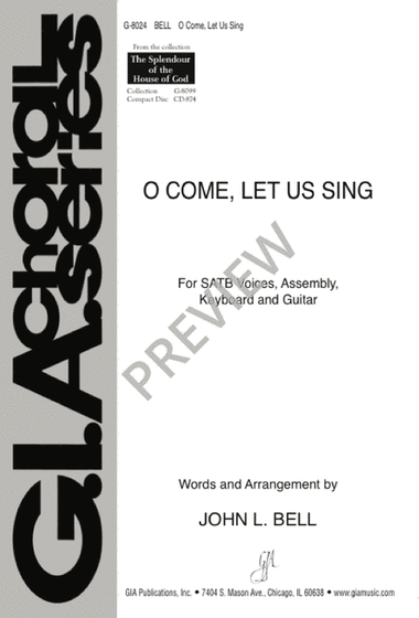 O Come, Let Us Sing