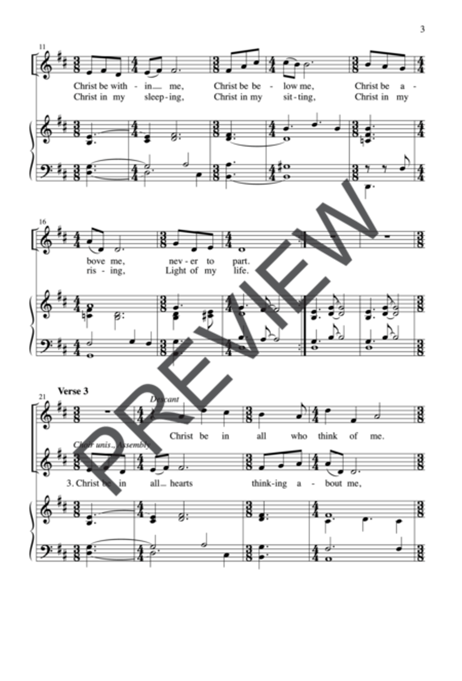 Lorica of St. Patrick Lorica of St. Patrick Unison Choir scores gallery preview page 4