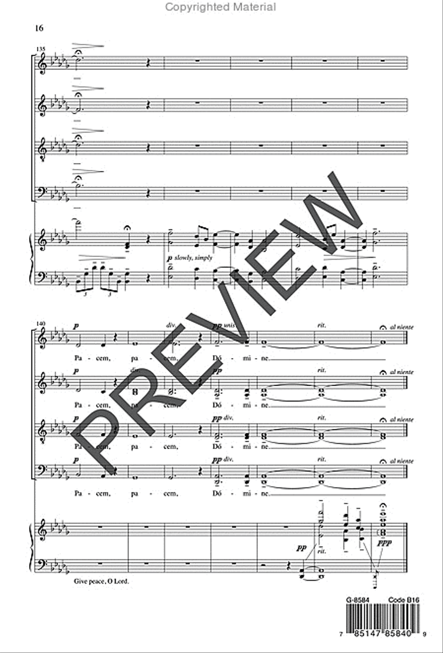 Newtown Psalm Newtown Psalm Divisi scores gallery preview page 15