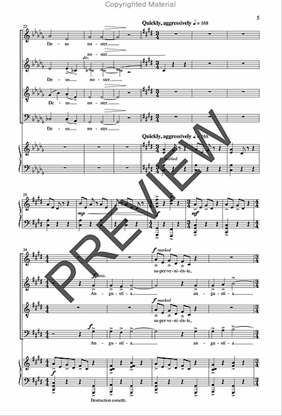 Newtown Psalm Newtown Psalm Divisi scores gallery preview page 4