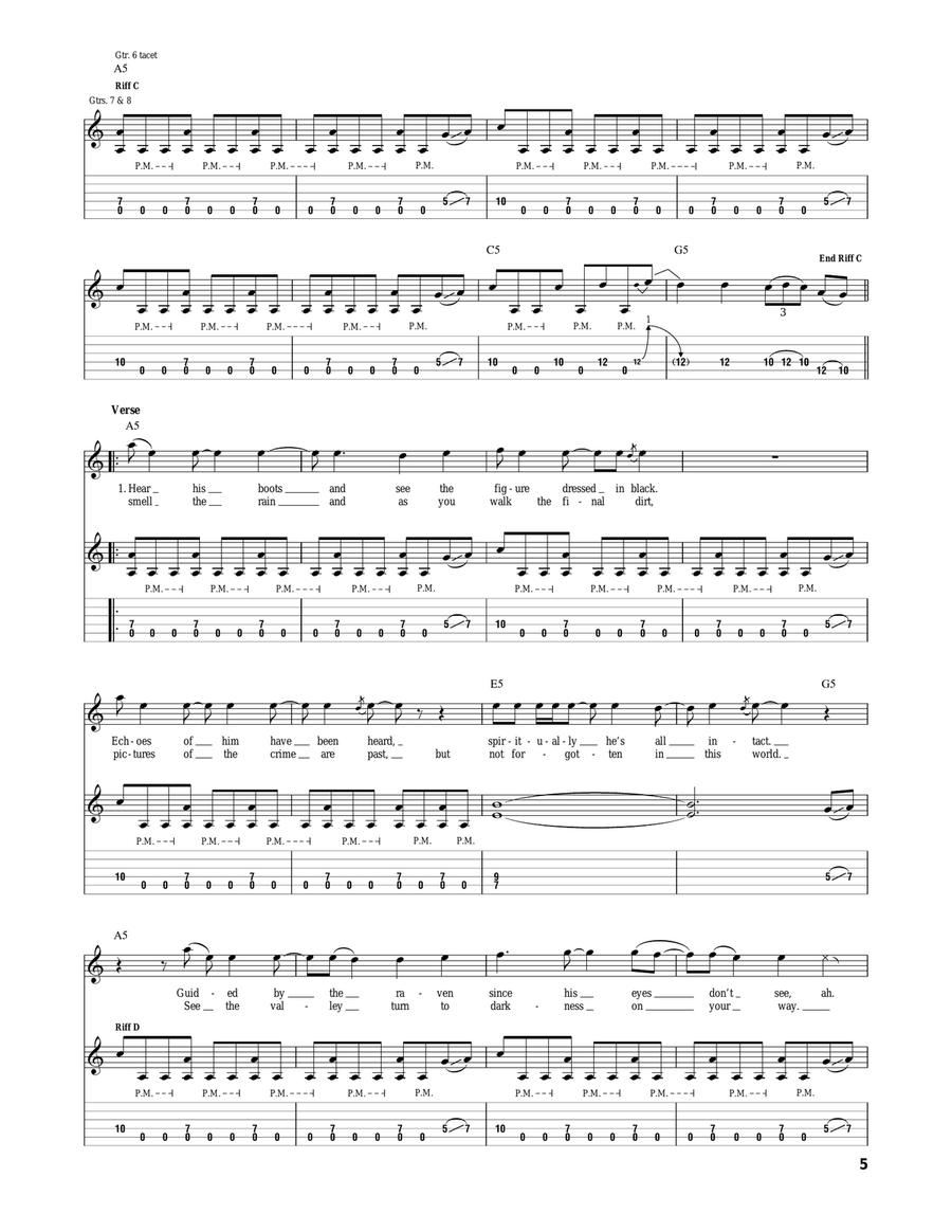 The Hangman's Body Count The Hangman's Body Count Acoustic Guitar scores gallery preview page 5