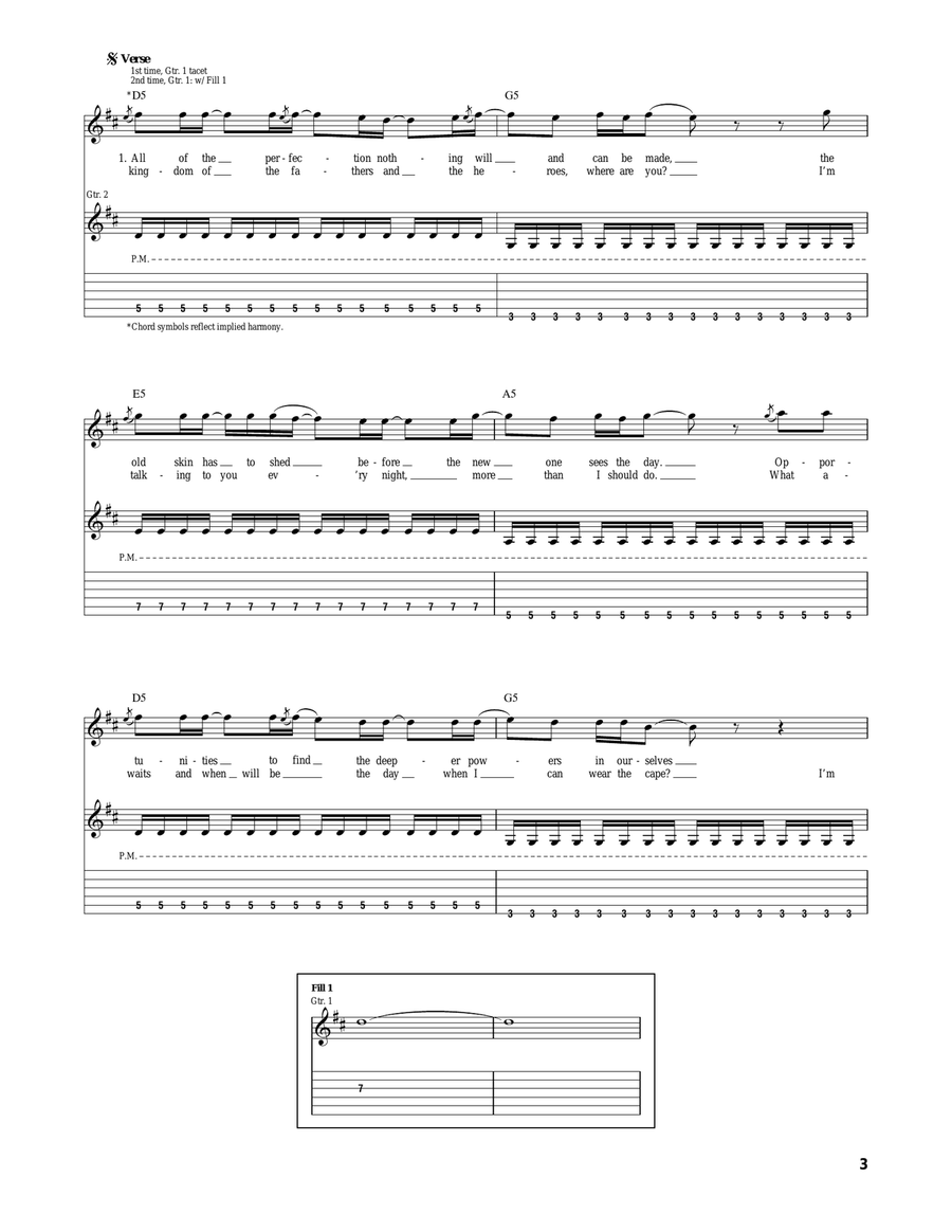 Cape Of Our Hero Cape Of Our Hero Acoustic Guitar scores gallery preview page 3
