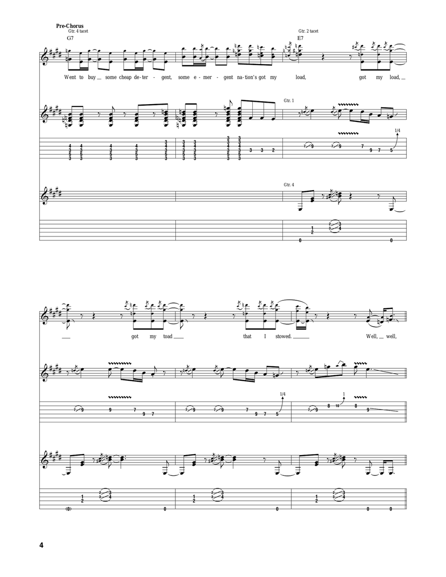 Can't Afford No Shoes Can't Afford No Shoes Acoustic Guitar scores gallery preview page 4