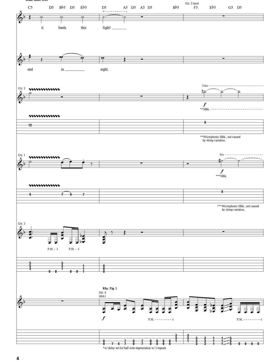No End In Sight No End In Sight Acoustic Guitar scores gallery preview page 4