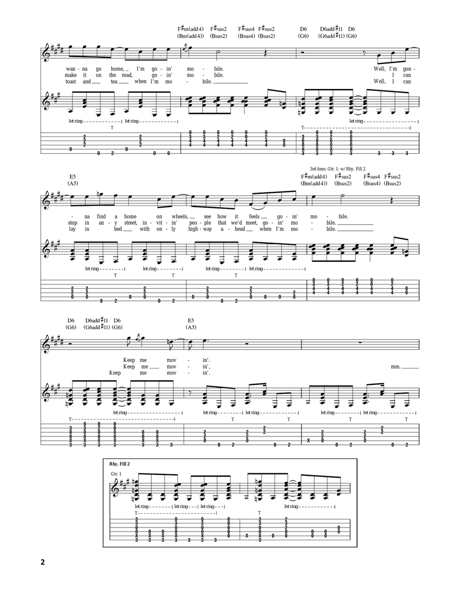 Going Mobile Going Mobile Acoustic Guitar scores gallery preview page 2