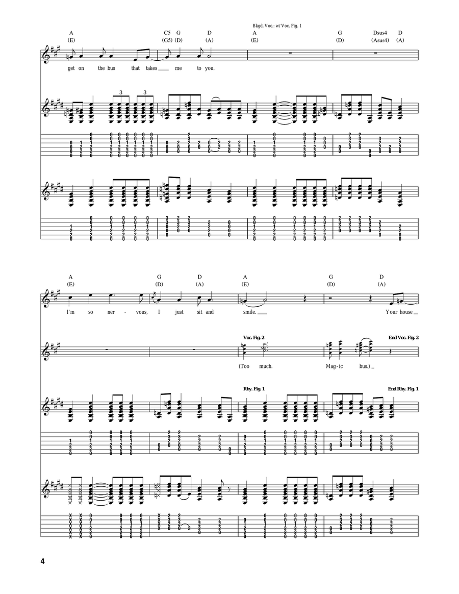 The Magic Bus The Magic Bus Acoustic Guitar scores gallery preview page 4