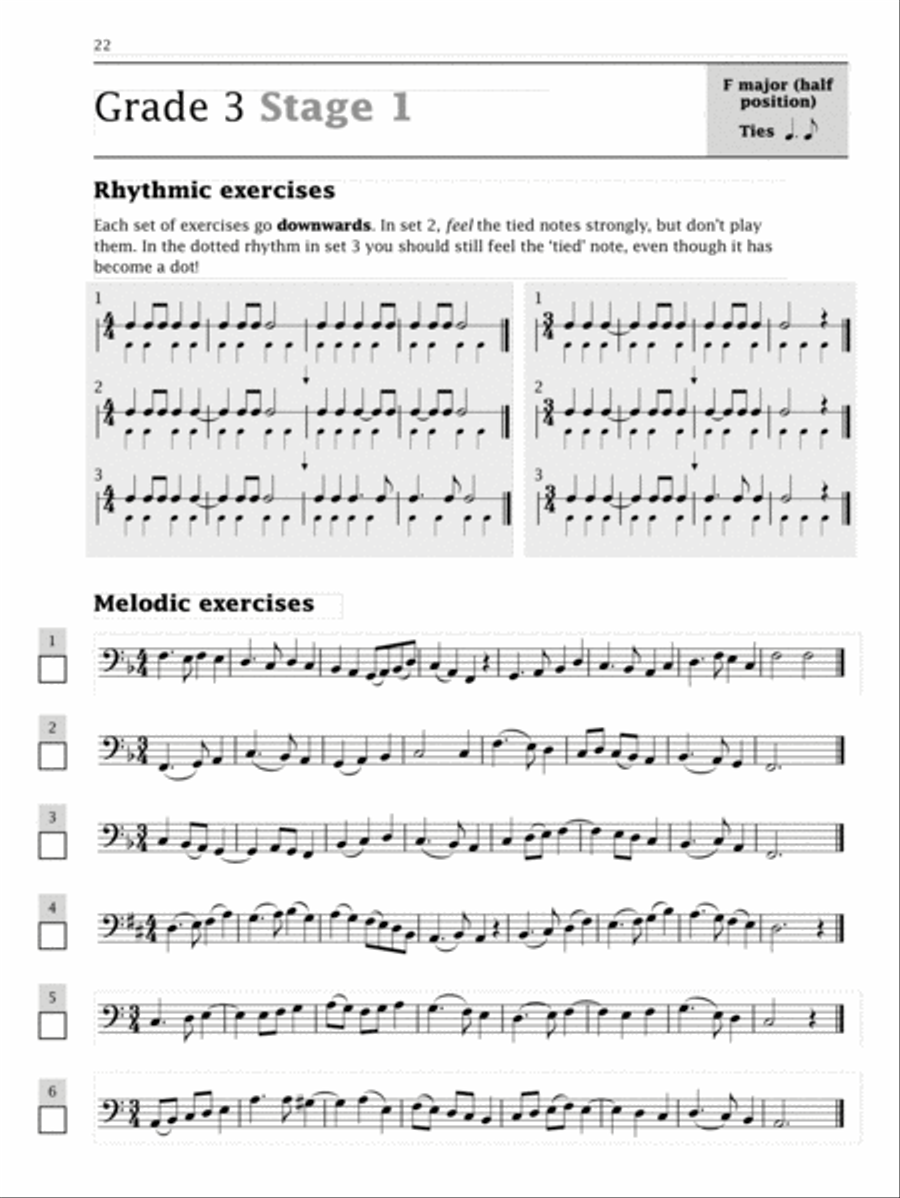 Improve Your Sight-reading! Double Bass, Grade 1-5 Double Bass scores gallery preview page 3