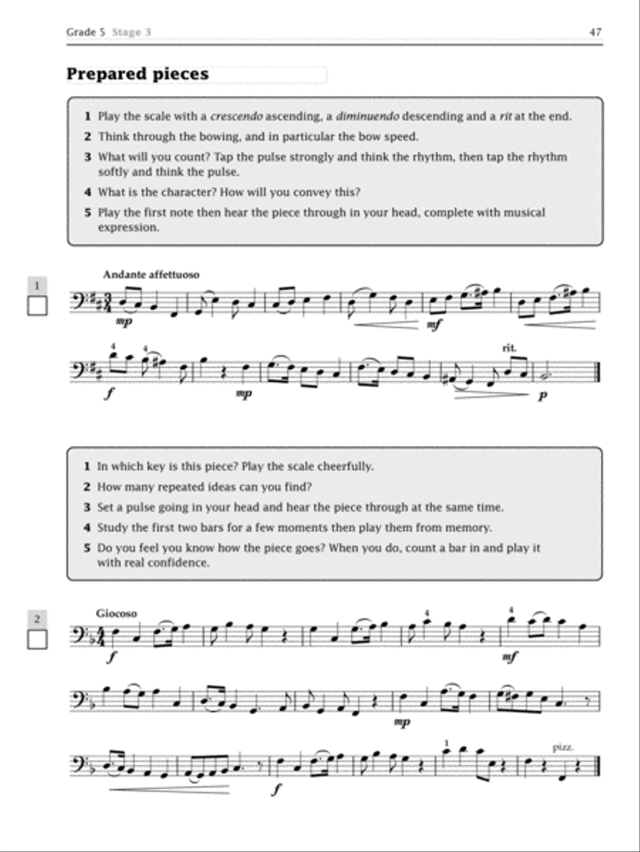 Improve Your Sight-reading! Double Bass, Grade 1-5 Double Bass scores gallery preview page 4