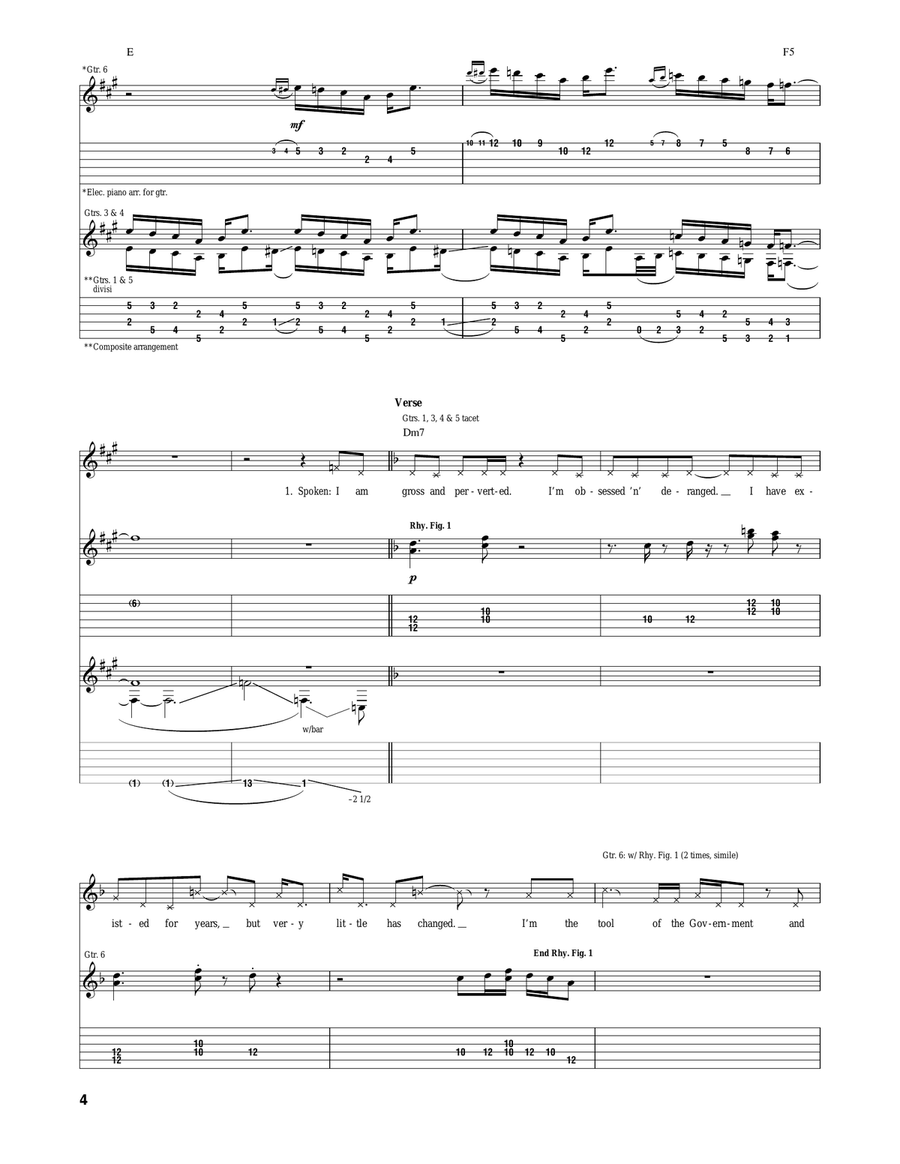 I'm The Slime I'm The Slime Acoustic Guitar scores gallery preview page 4