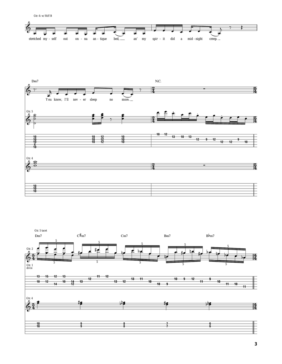 Zomby Woof Zomby Woof Acoustic Guitar scores gallery preview page 3