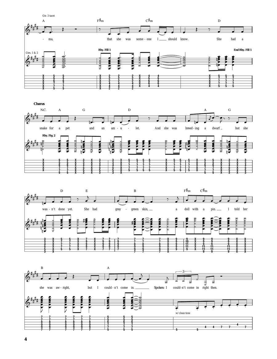 Camarillo Brillo Camarillo Brillo Acoustic Guitar scores gallery preview page 4
