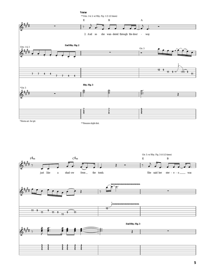 Camarillo Brillo Camarillo Brillo Acoustic Guitar scores gallery preview page 5