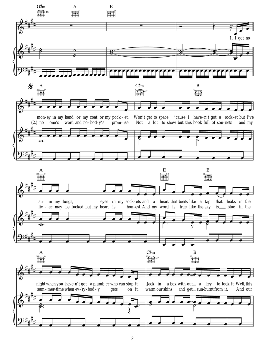 Things That Stop You Dreaming Acoustic Guitar scores gallery preview page 2