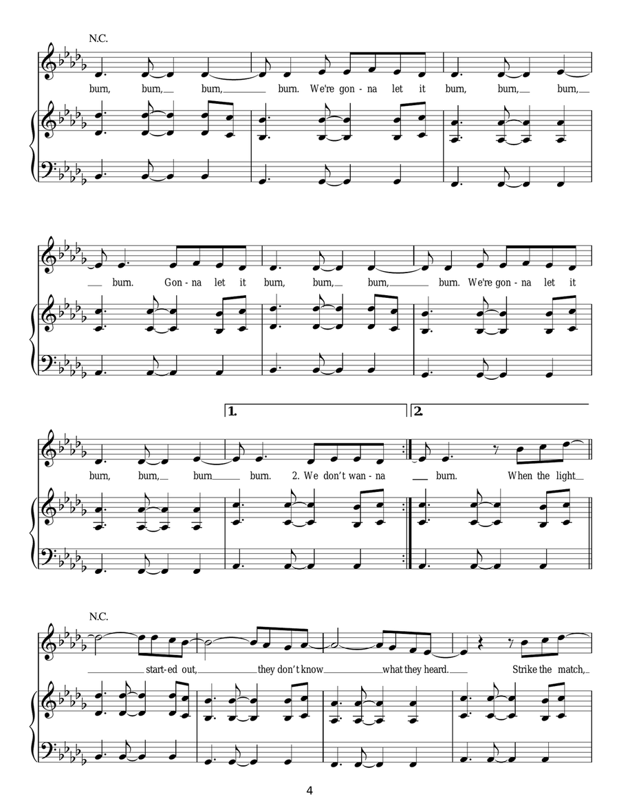 Flatline Acoustic Guitar scores gallery preview page 4