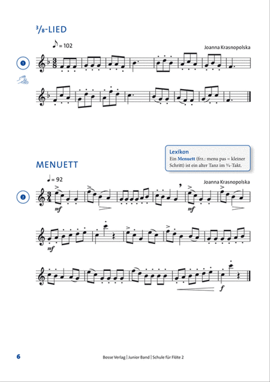 Junior Band Schule 2 für Flöte Flute scores gallery preview page 2