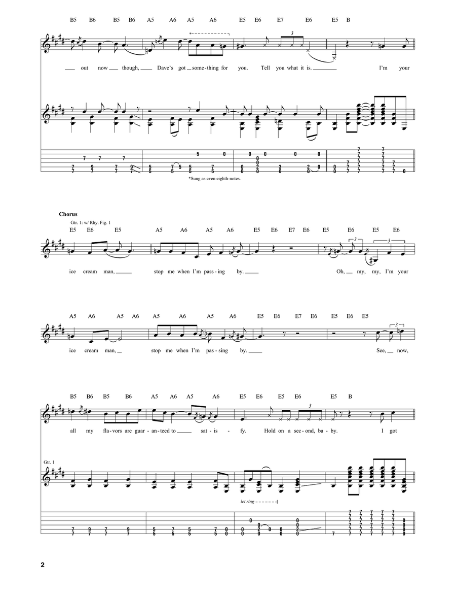 Ice Cream Man Ice Cream Man Acoustic Guitar scores gallery preview page 2