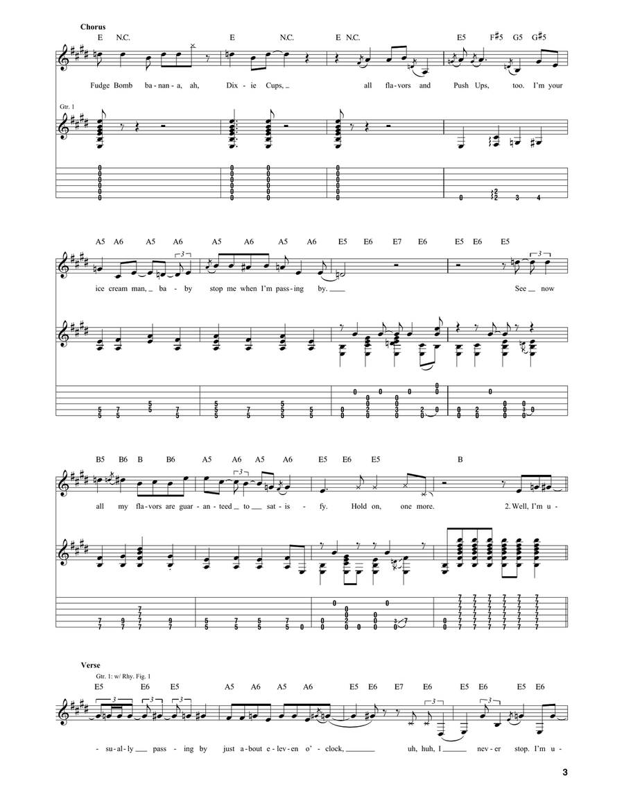Ice Cream Man Ice Cream Man Acoustic Guitar scores gallery preview page 3