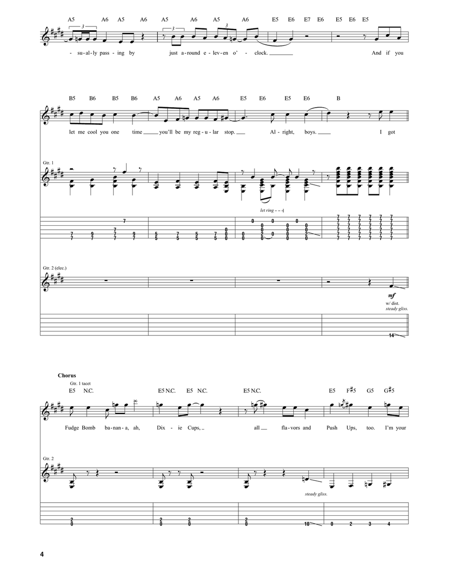 Ice Cream Man Ice Cream Man Acoustic Guitar scores gallery preview page 4