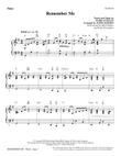Remember Me - Piano