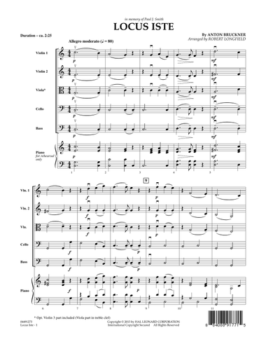 Locus Iste - Conductor Score (Full Score)